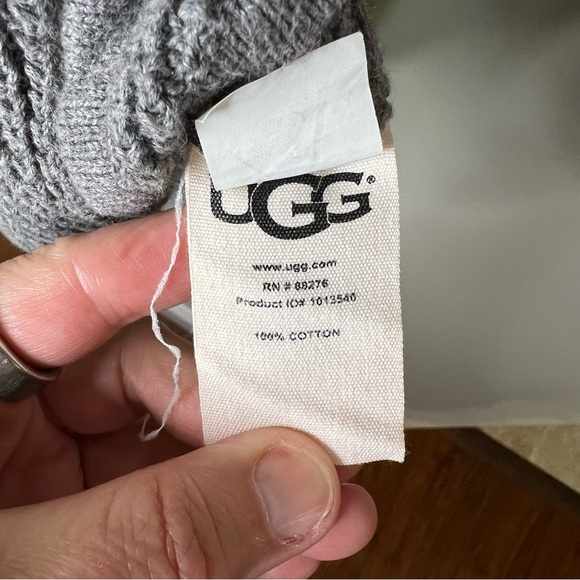 UGG Women's Gray Selby Short Sleeve Cowl Neck Pullover Sweater size XS - Picture 8 of 11